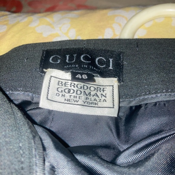 Gucci Bergdorf Goodman grey suit with pants and skirt - Picture 6 of 10